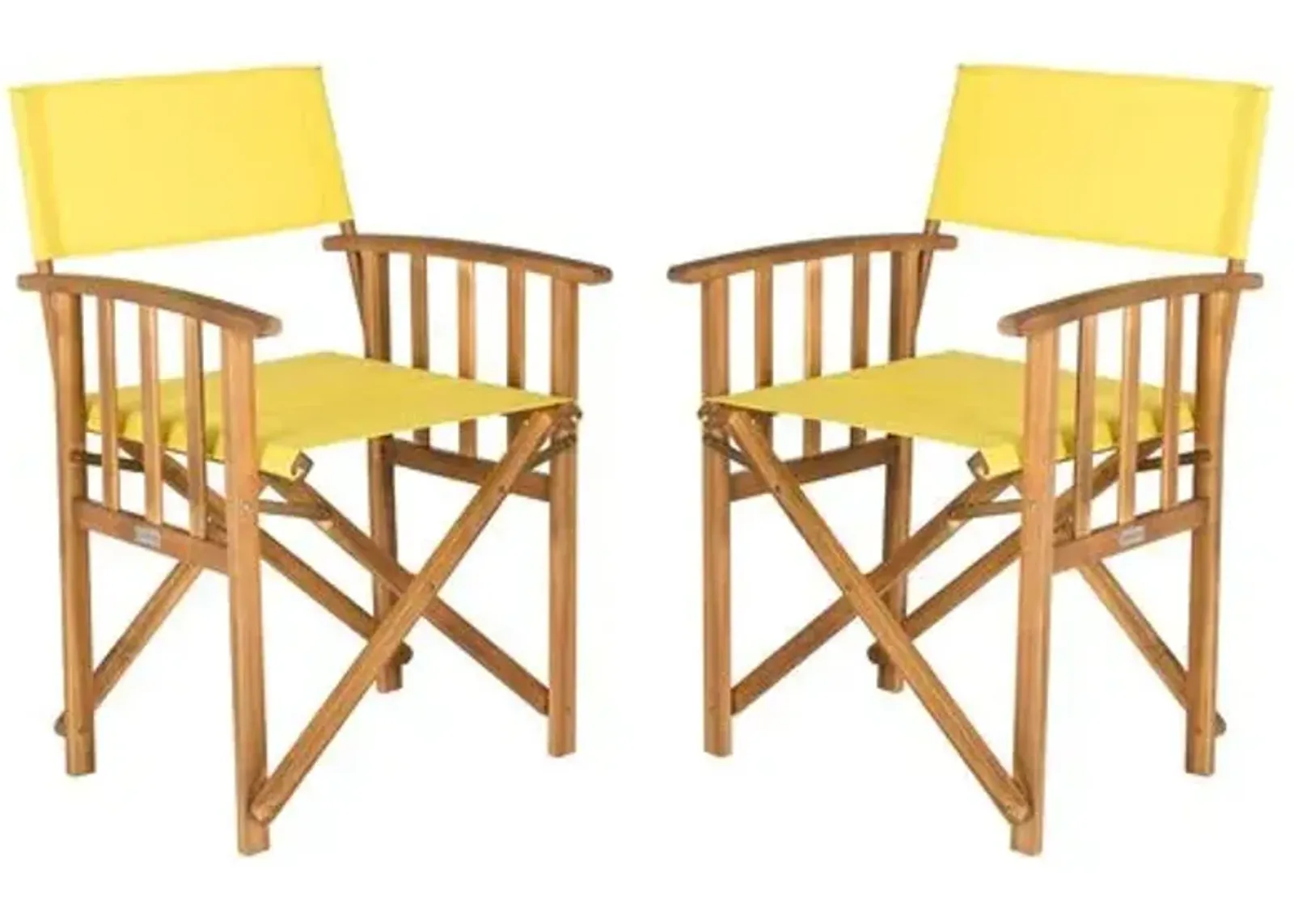 Set of 2 Miles Outdoor Director's Chairs - Yellow