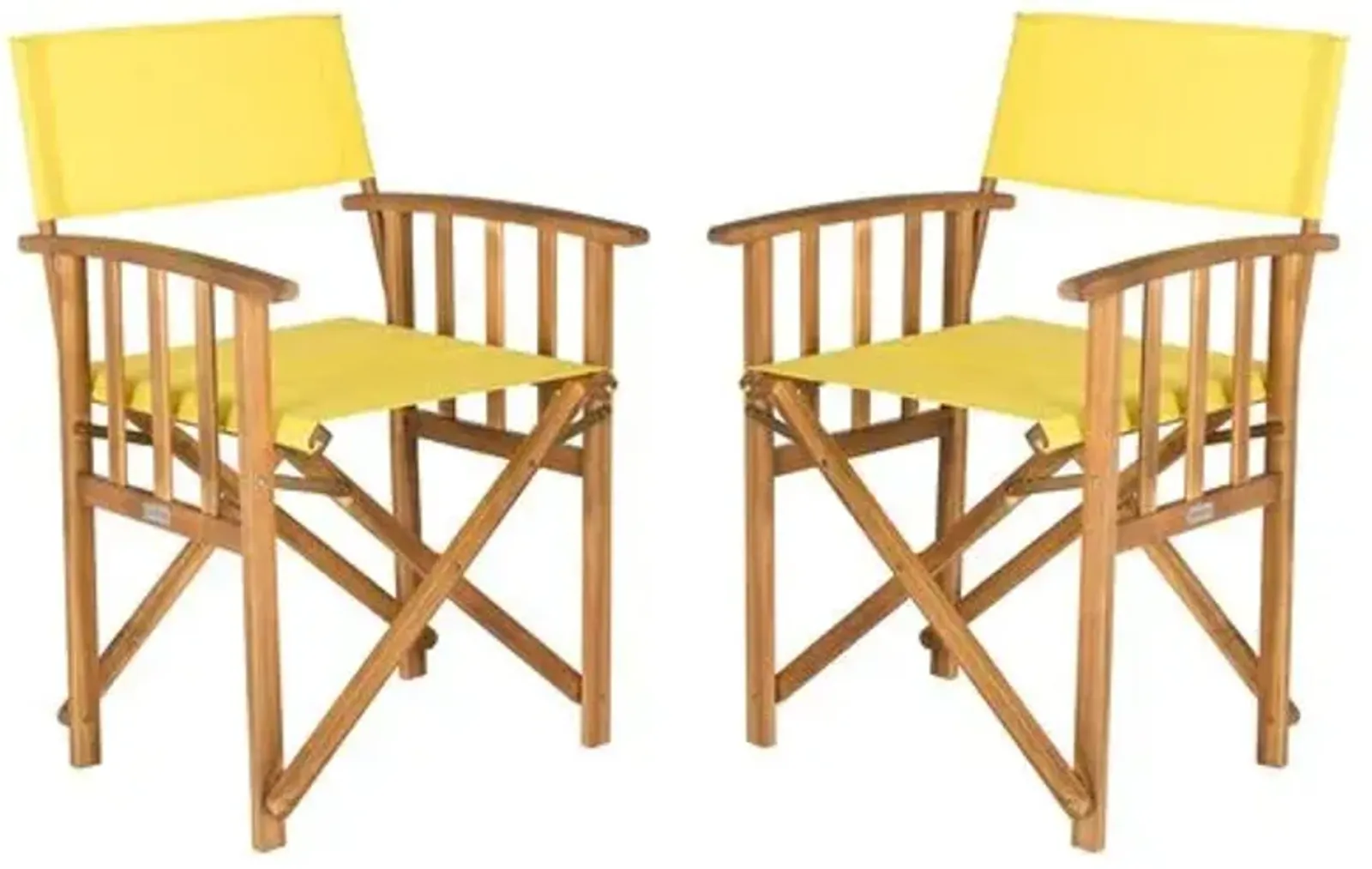 Set of 2 Miles Outdoor Director's Chairs - Yellow