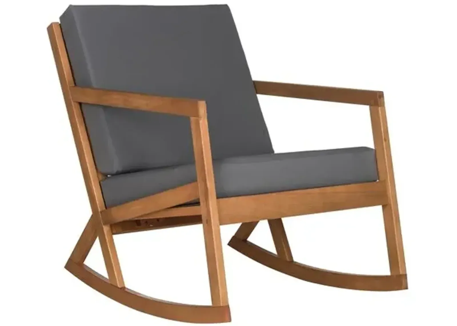 Lindsey Outdoor Rocking Chair - Gray/Natural