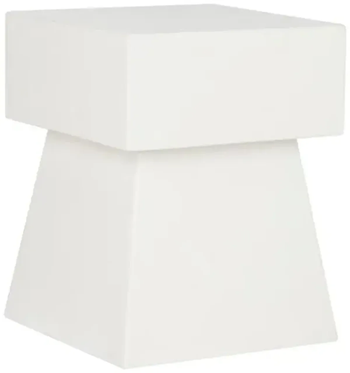 Laine Outdoor Side Table - Ivory - White