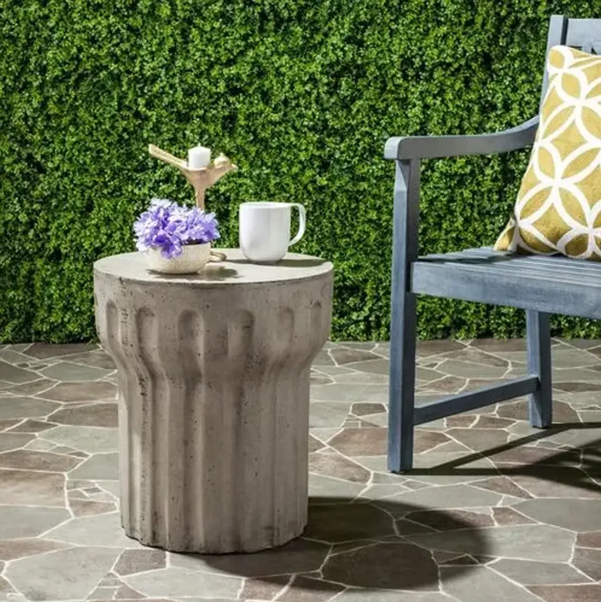 Lynch Outdoor Side Table - Dark Gray