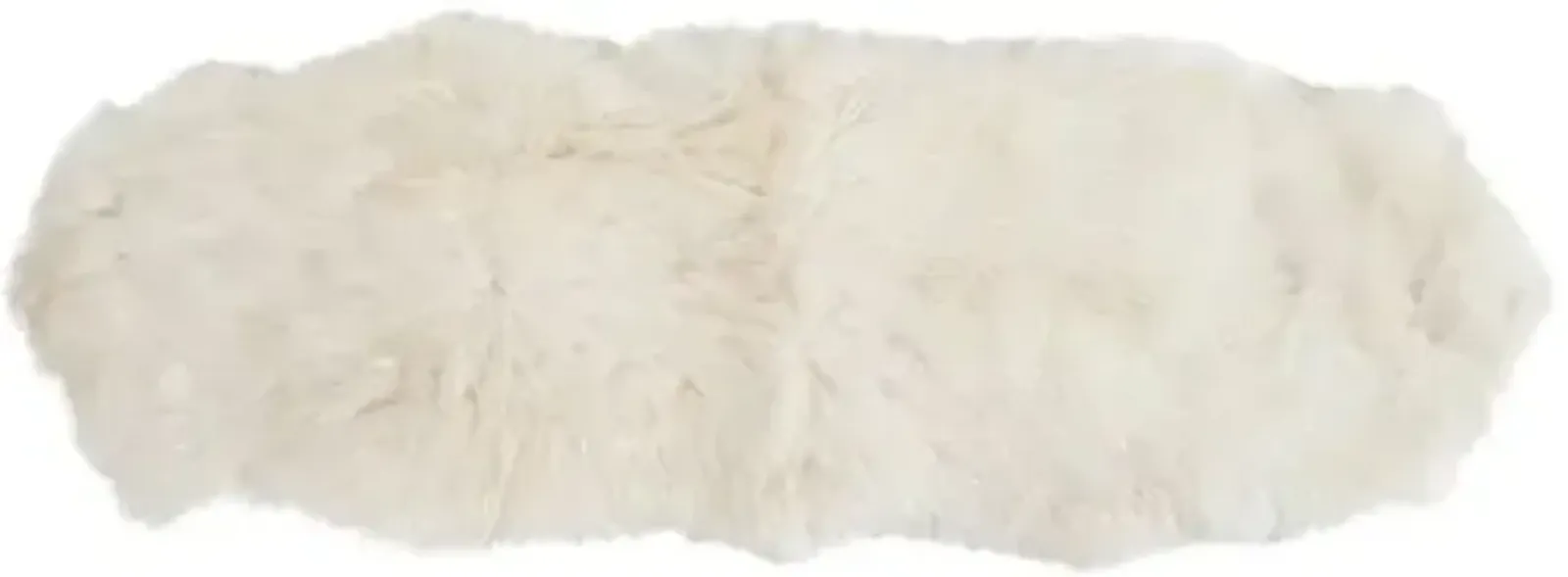 2'x6' Eliza Natural Sheepskin - White - Ivory