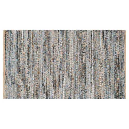 Capshaw Flat-Weave Rug - Natural/Blue - Blue