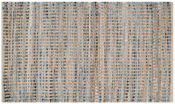 Chapin Jute Rug - Natural/Blue - Blue