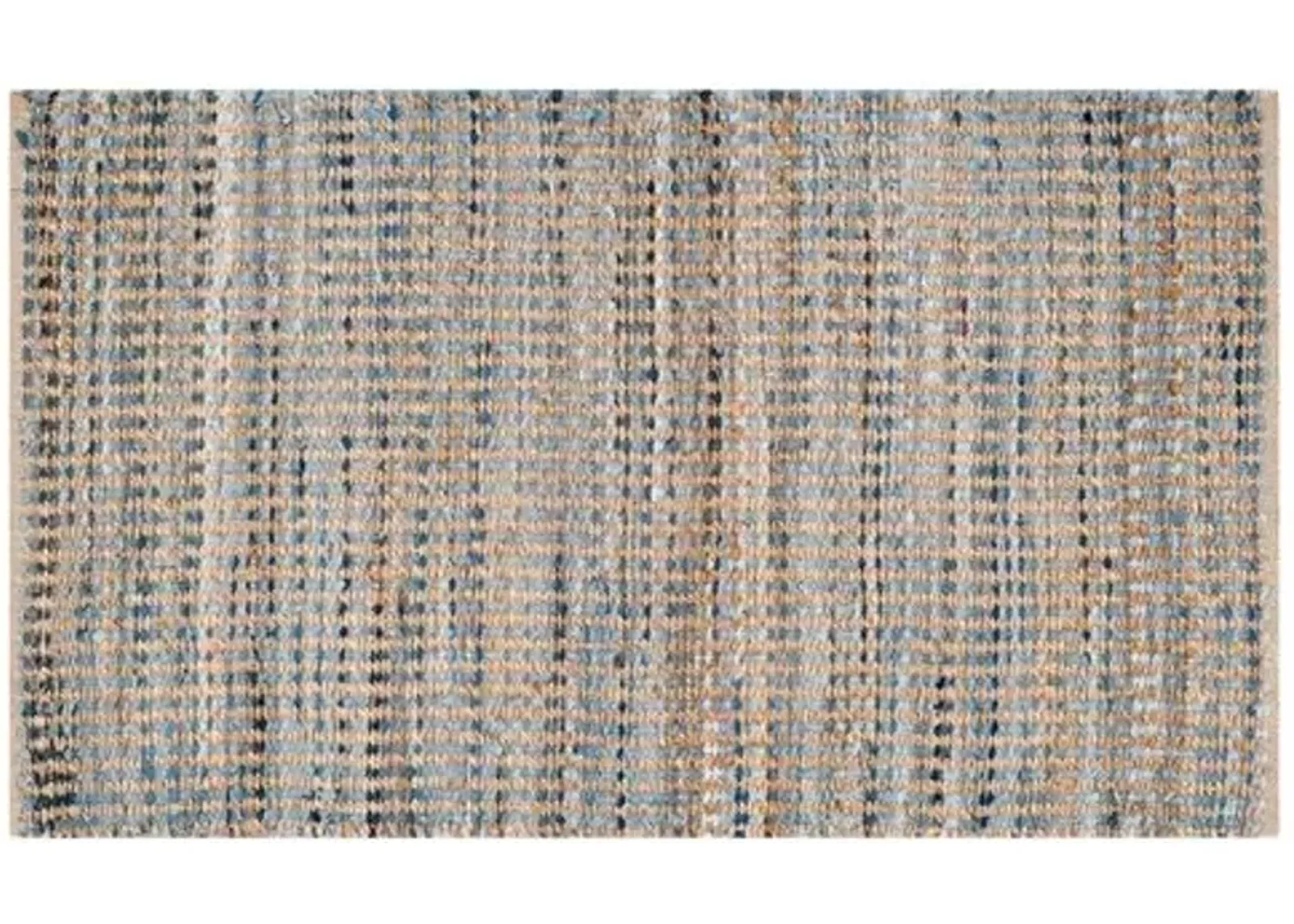 Chapin Jute Rug - Natural/Blue - Blue