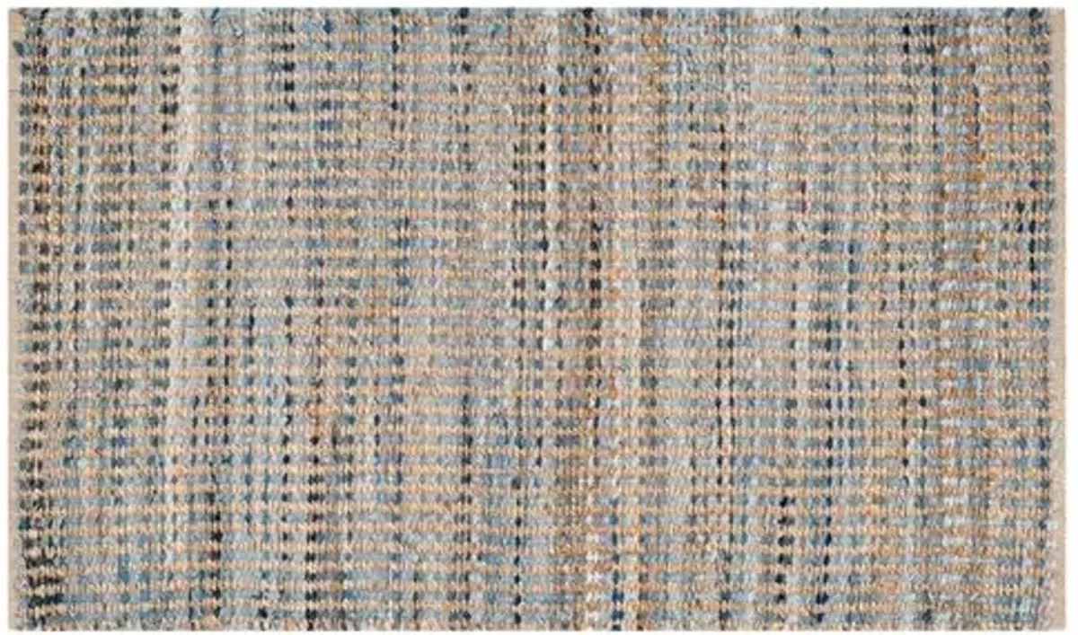 Chapin Jute Rug - Natural/Blue - Blue