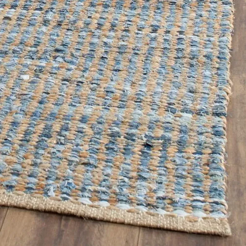 Chapin Jute Rug - Natural/Blue - Blue