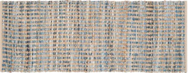 Chapin Jute Rug - Natural/Blue - Blue