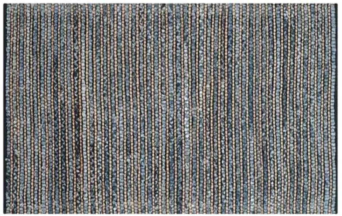 Niles Jute Rug - Blue - Blue