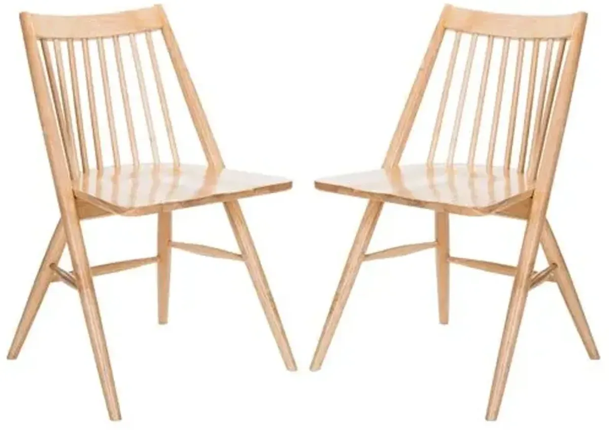 Set of 2 Bledsoe Side Chairs - Natural - Beige