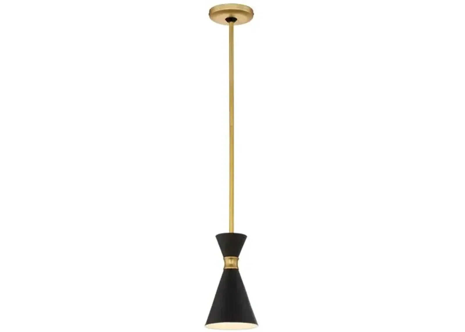 Conic Pendant - Honey Gold - Black