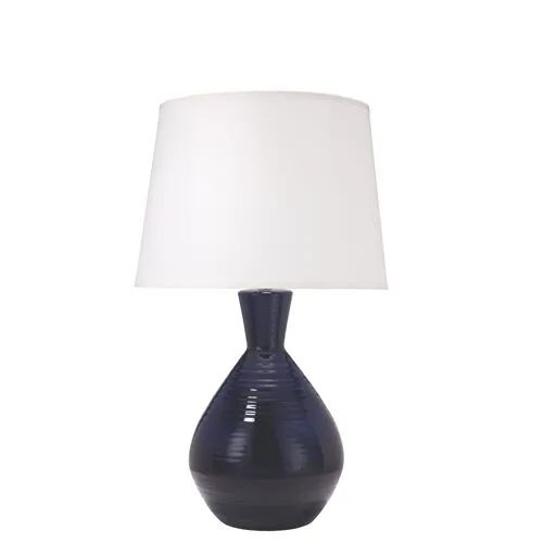 Ash Table Lamp - Navy - Jamie Young Co.