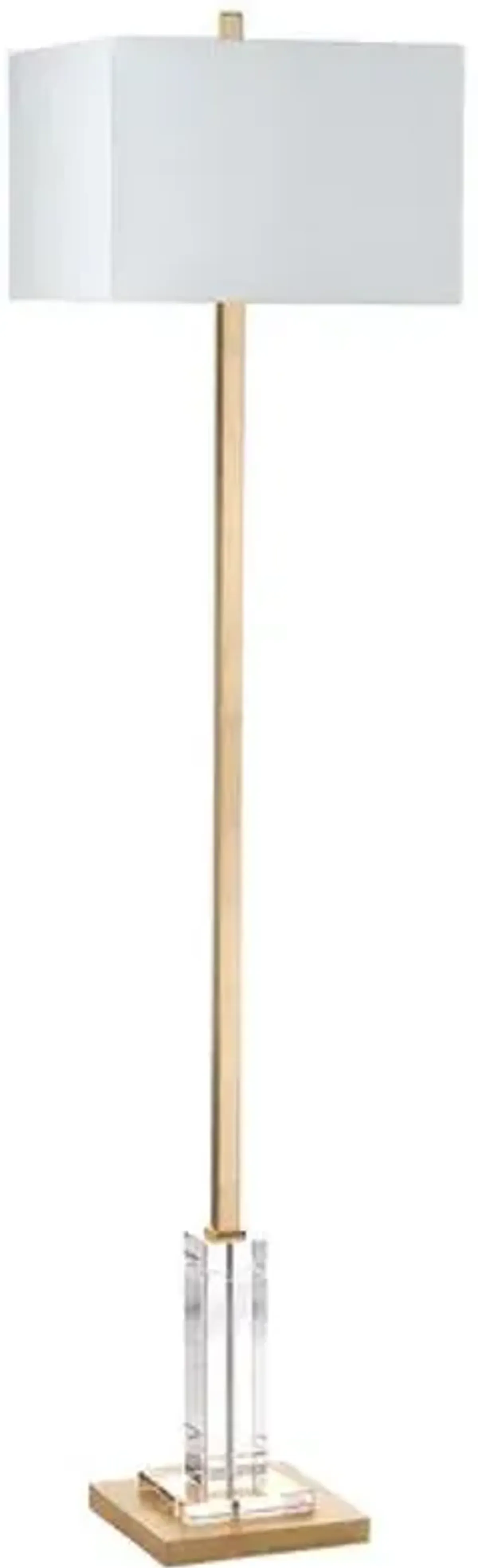 Filkin Floor Lamp - Gold/Clear