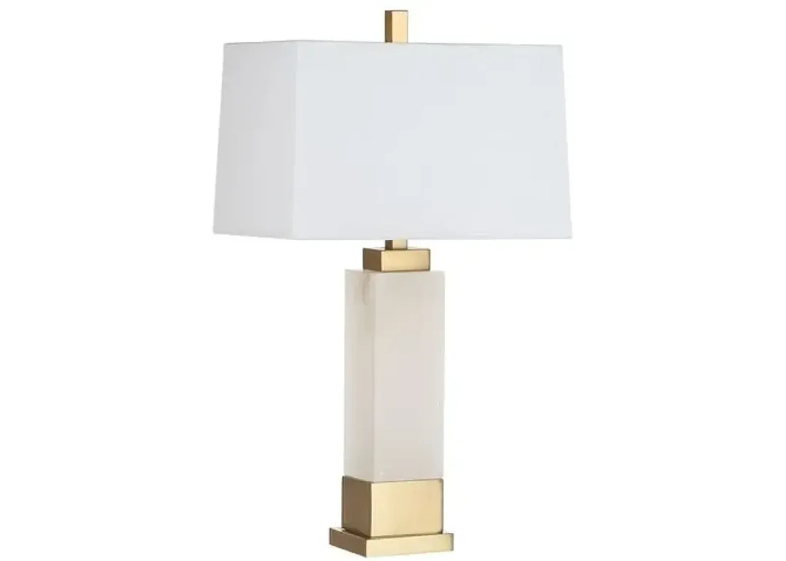 Macala Table Lamp - White/Gold