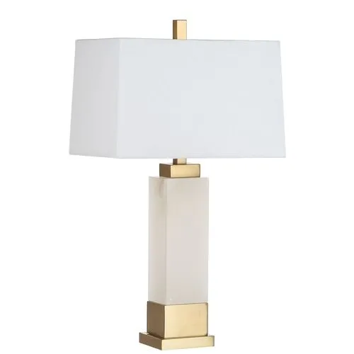 Macala Table Lamp - White/Gold