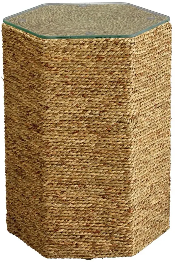 Peninsula Sea Grass Side Table, Natural
