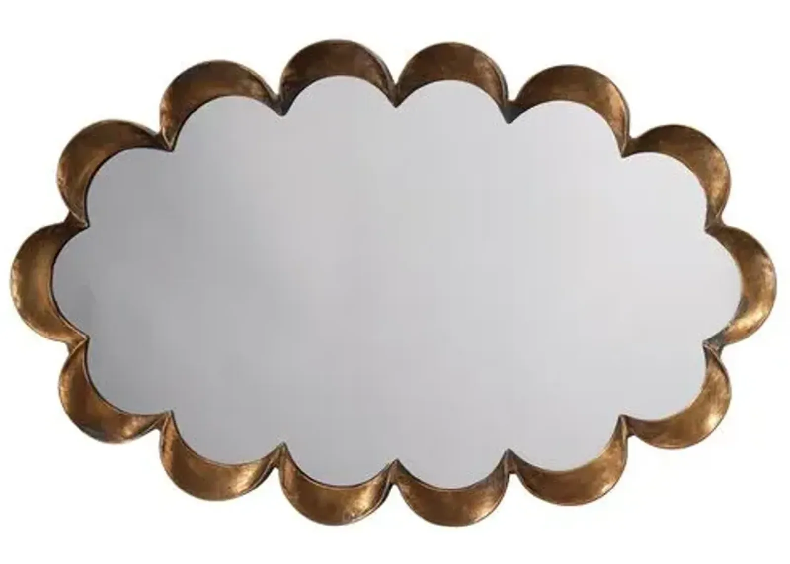 Scalloped Wall Mirror - Gold - Jamie Young Co.