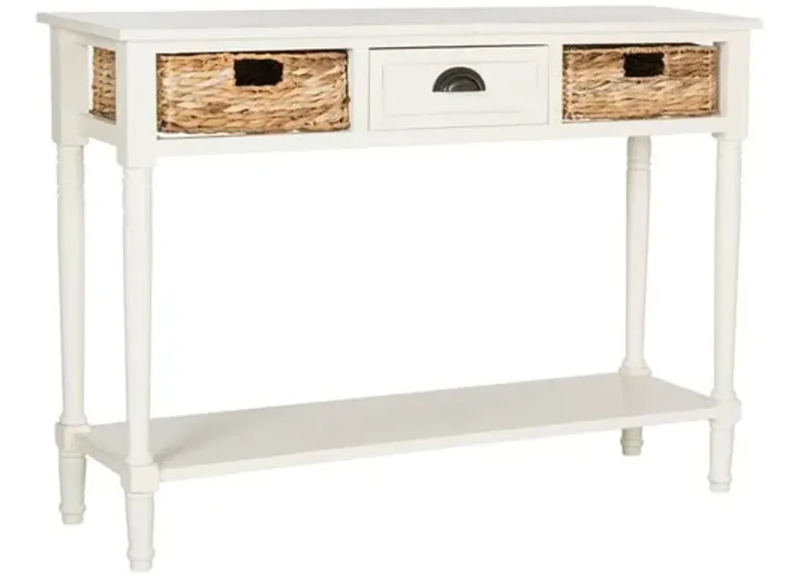 Christa Console - Distressed White - Ivory