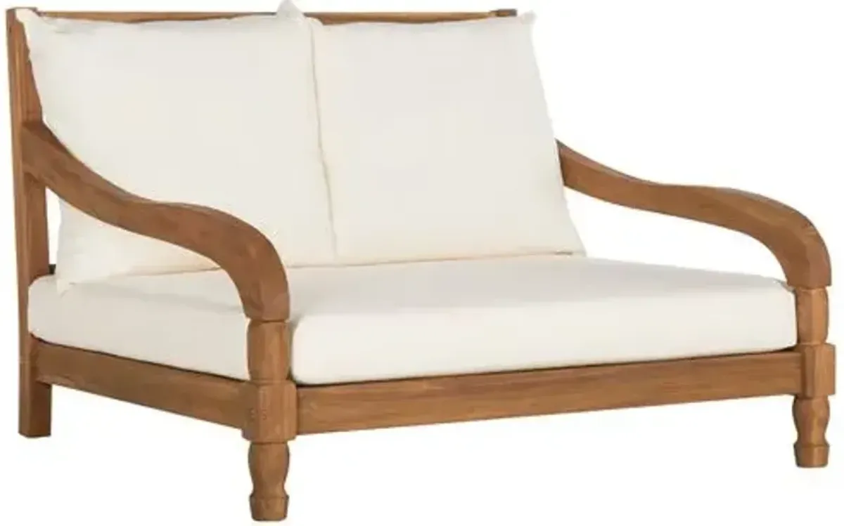 Baker Outdoor Loveseat - Natural - Beige