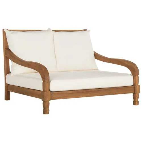 Baker Outdoor Loveseat - Natural - Beige