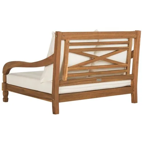 Baker Outdoor Loveseat - Natural - Beige