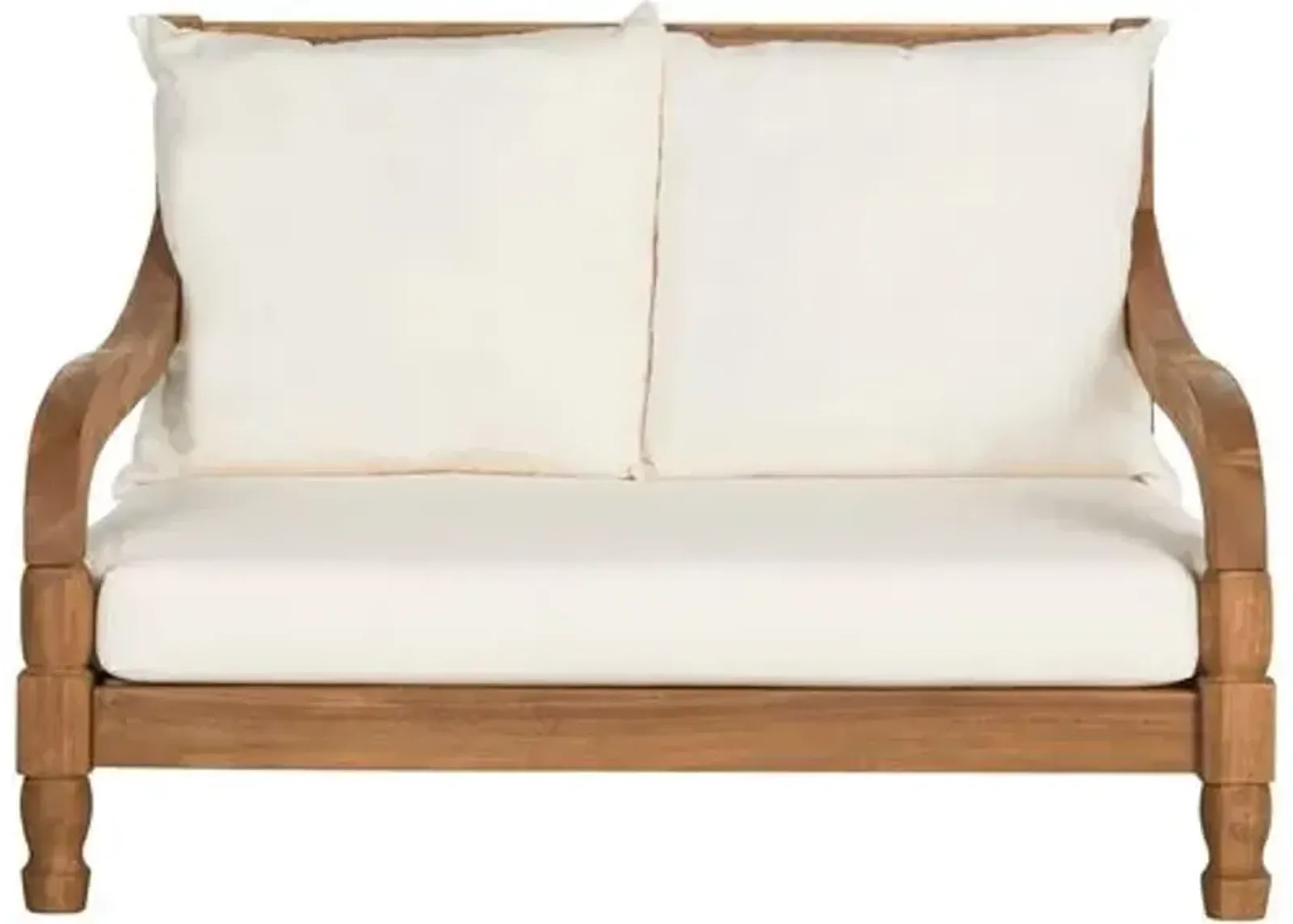 Baker Outdoor Loveseat - Natural - Beige