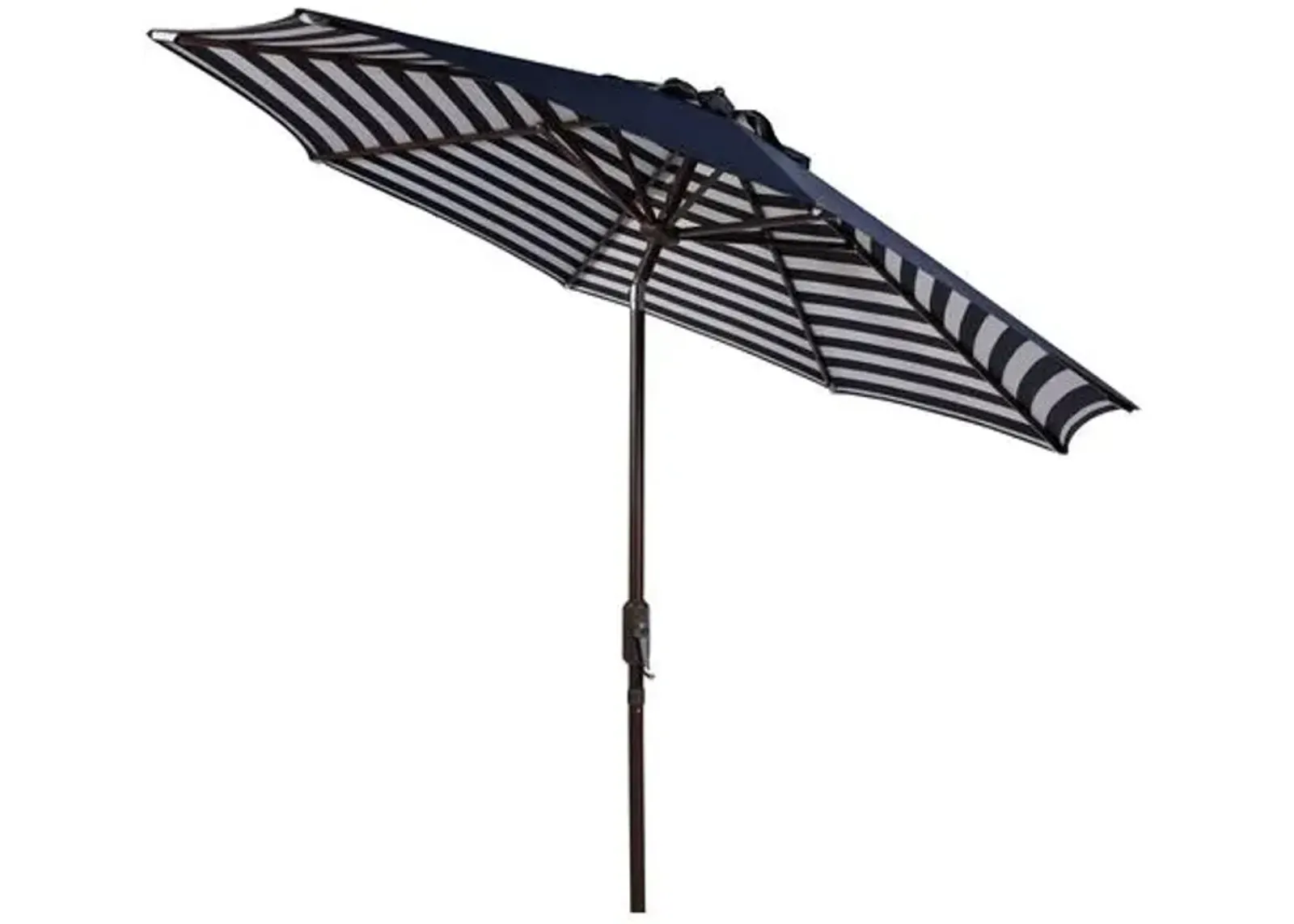 Hannah Outdoor Patio Umbrella - Navy/White Stripe - Blue