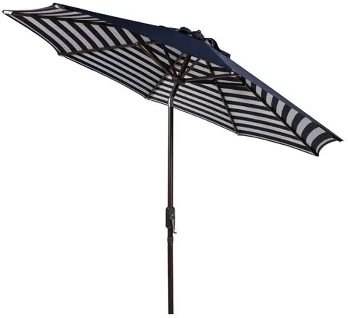 Hannah Outdoor Patio Umbrella - Navy/White Stripe - Blue