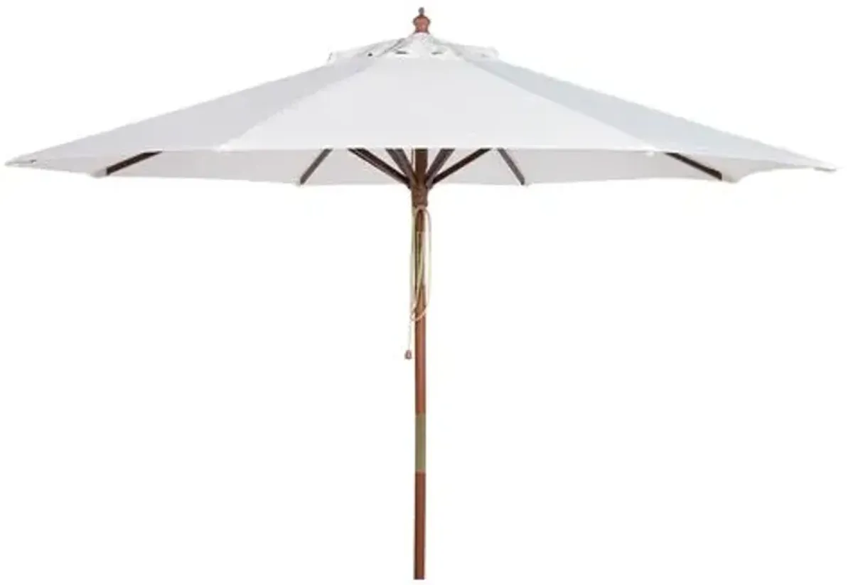 Hannah Outdoor Patio Umbrella - White