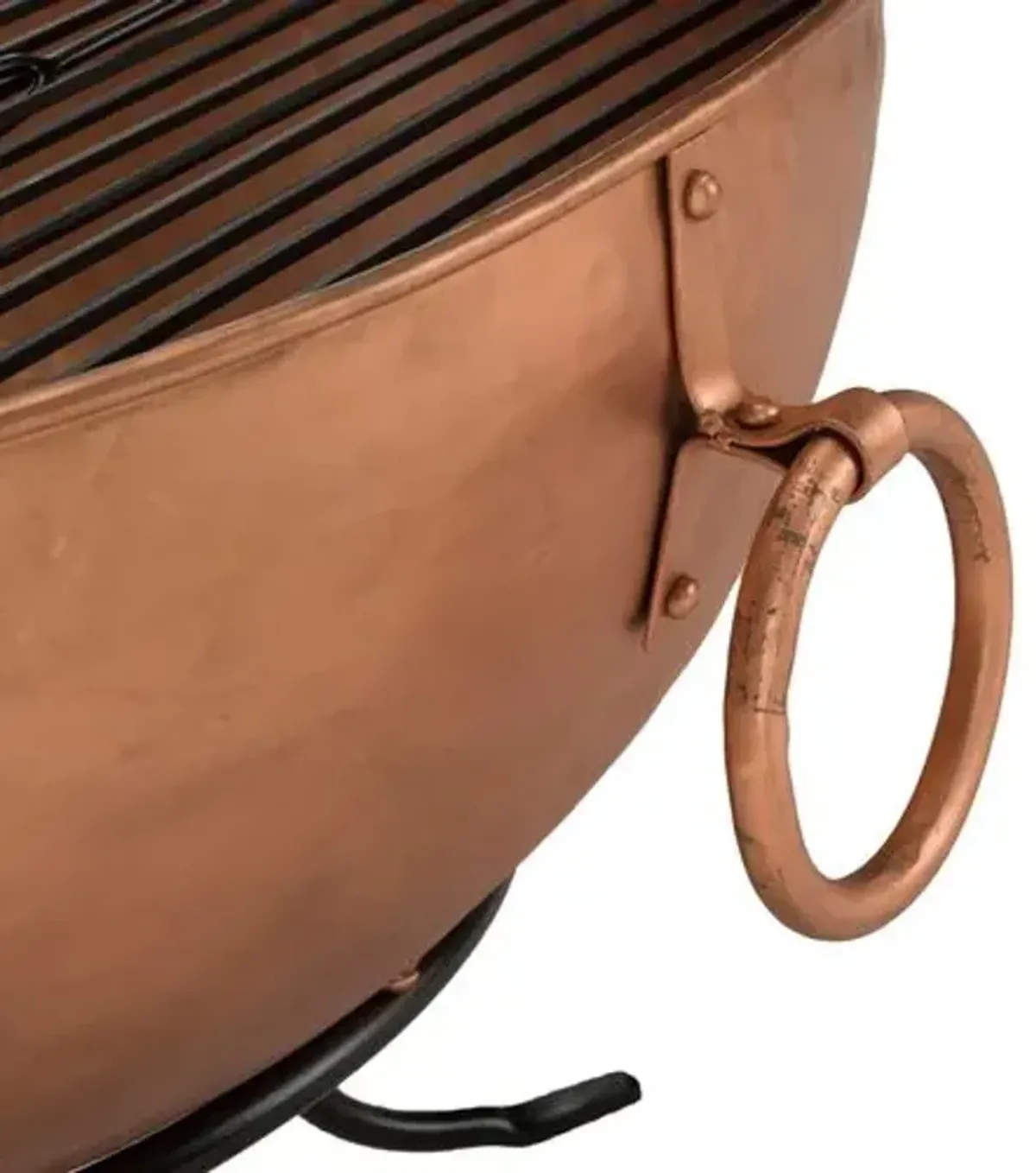 Darren Iron Outdoor Fire Pit - Copper - Gold