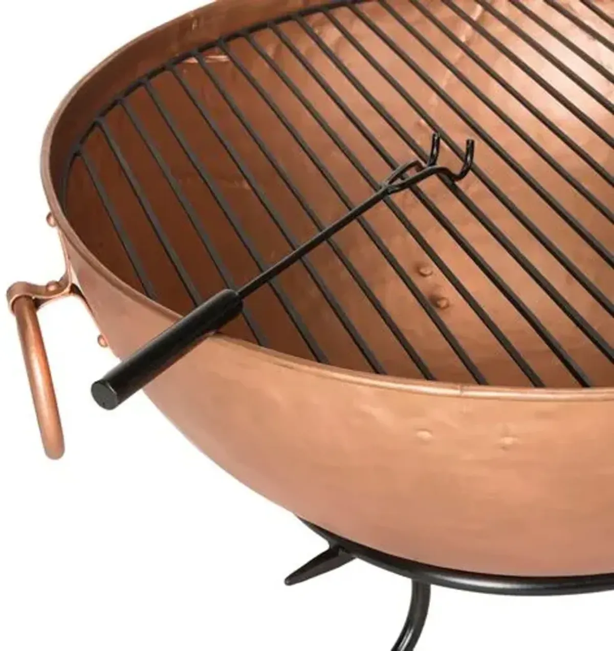 Darren Iron Outdoor Fire Pit - Copper - Gold