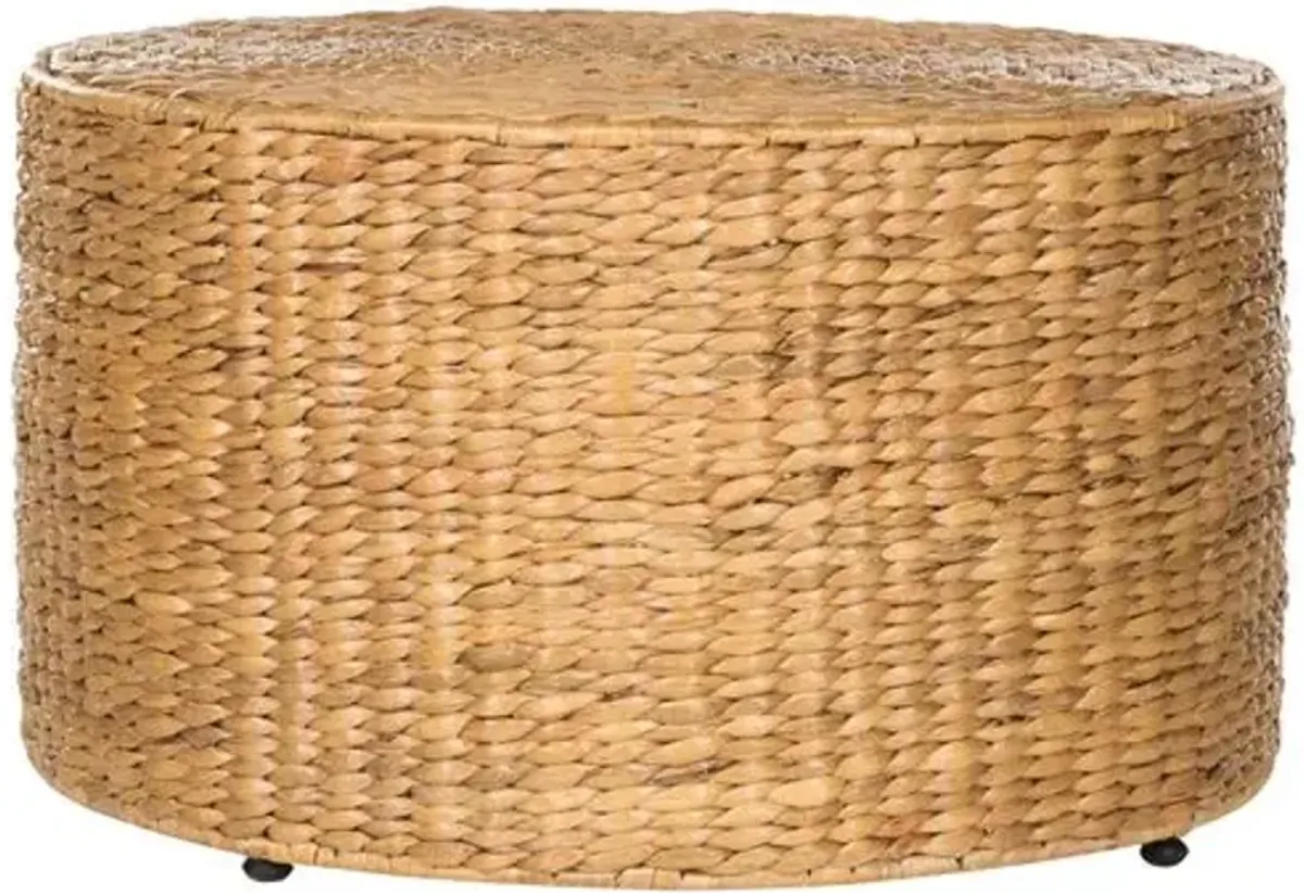 Jesse Rattan Coffee Table - Natural - Brown