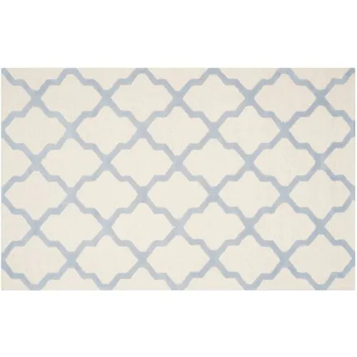 Mulberry Rug - Ivory/Blue - Ivory