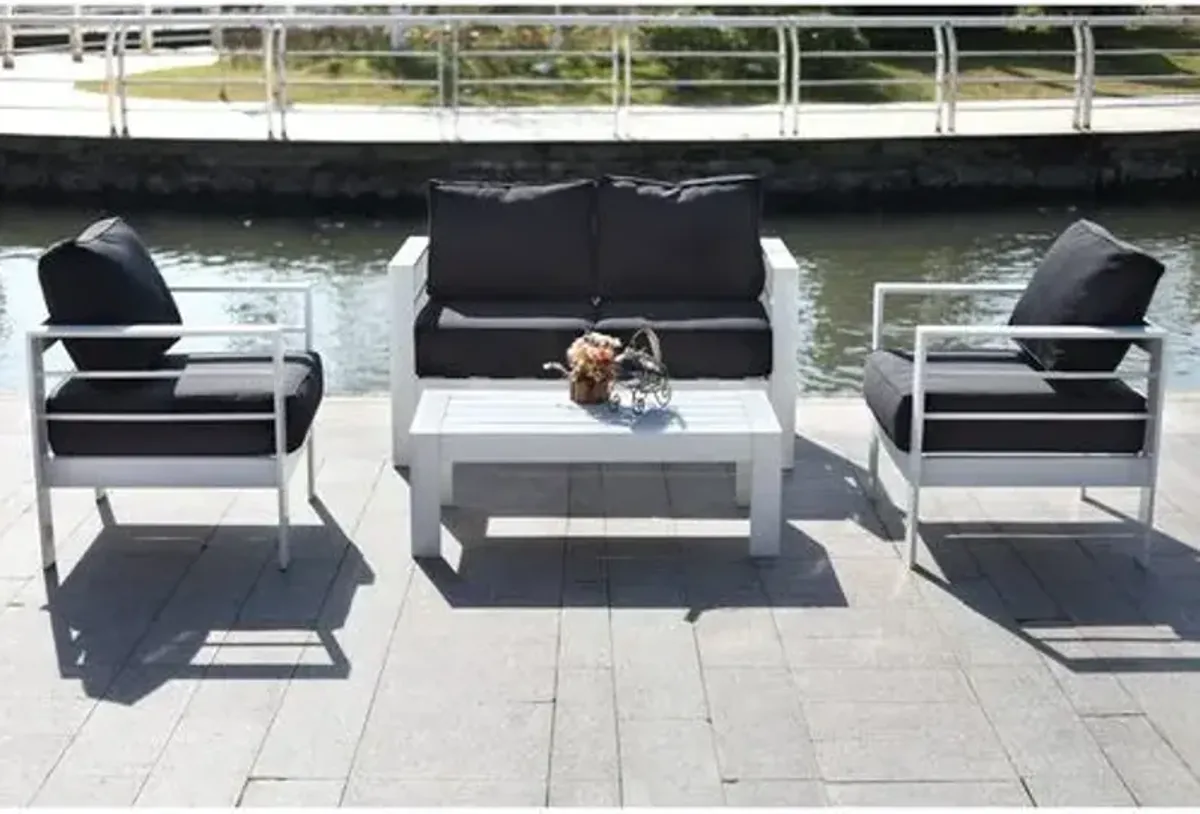 Nason Outdoor Lounge Set - Black