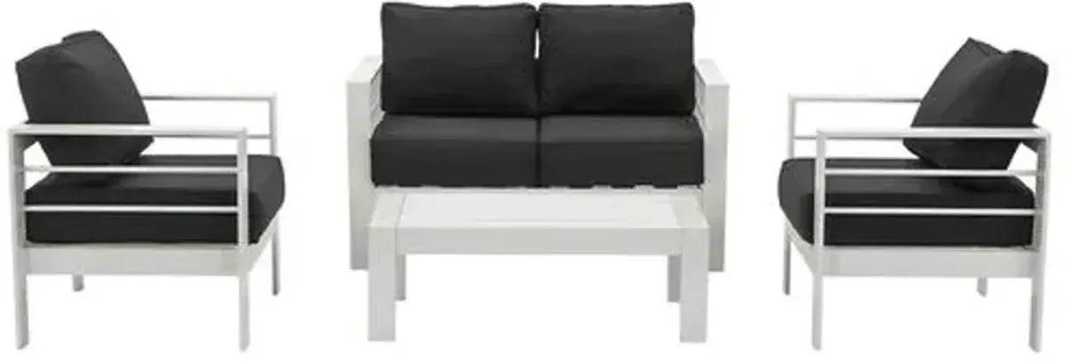 Nason Outdoor Lounge Set - Black