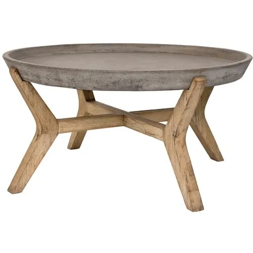 Vinal Outdoor Coffee Table - Dark Gray