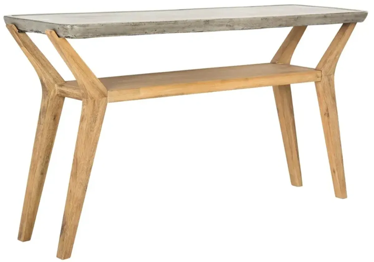 Schultz Console, Natural/Gray