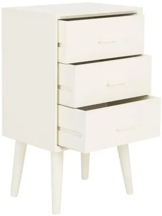 Pomona Nightstand - Antiqued White