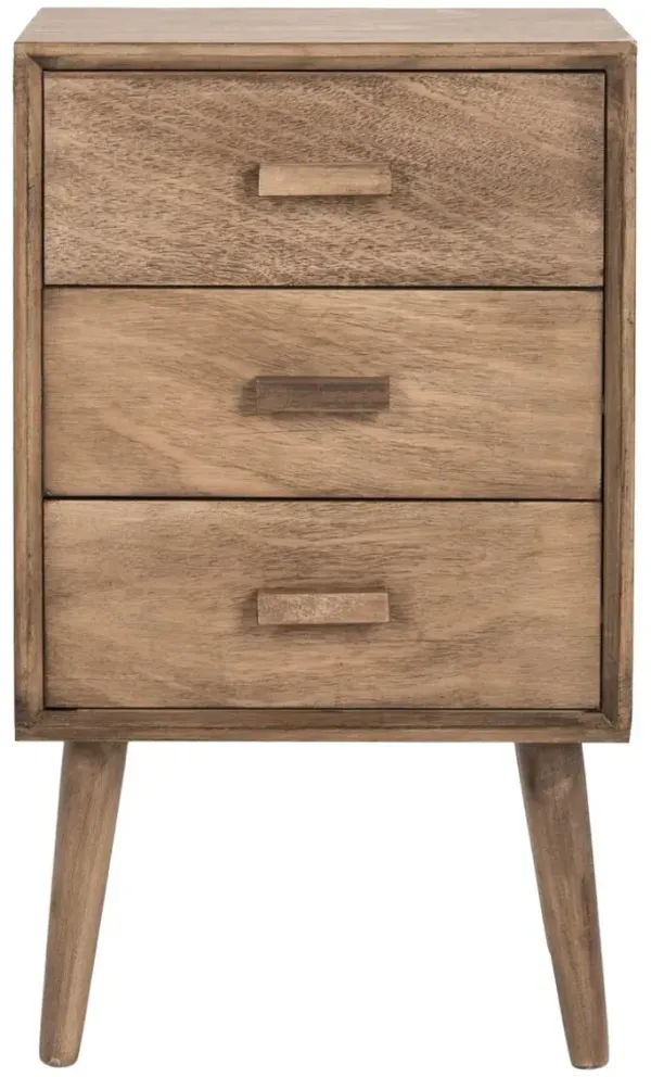 Pomona 3-Drawer Nightstand