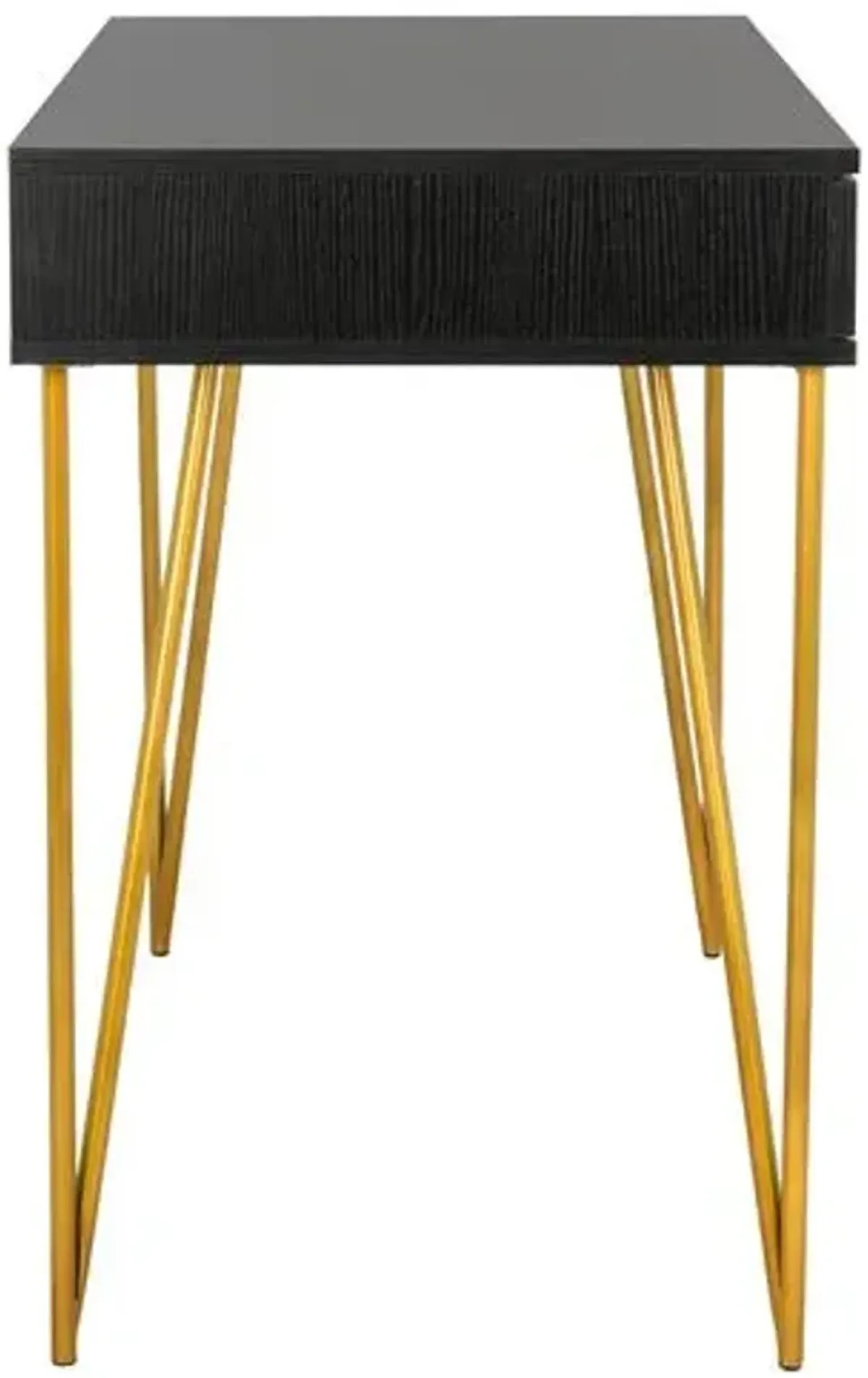 Banks Desk - Black/Gold