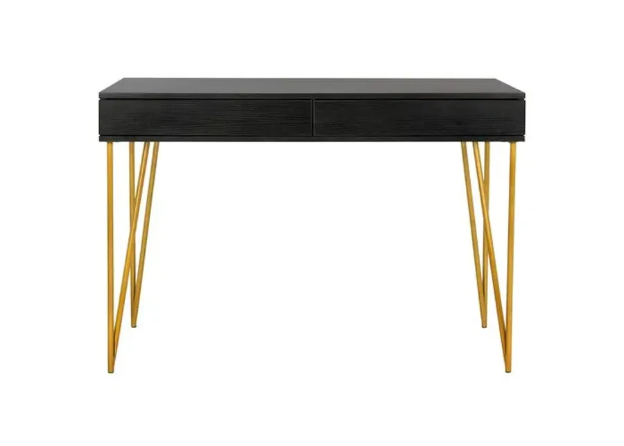 Banks Desk - Black/Gold