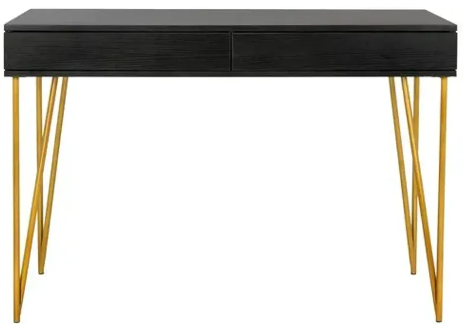 Banks Desk - Black/Gold