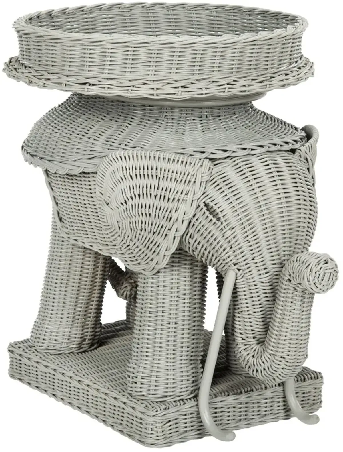 Milo Elephant Rattan Side Table