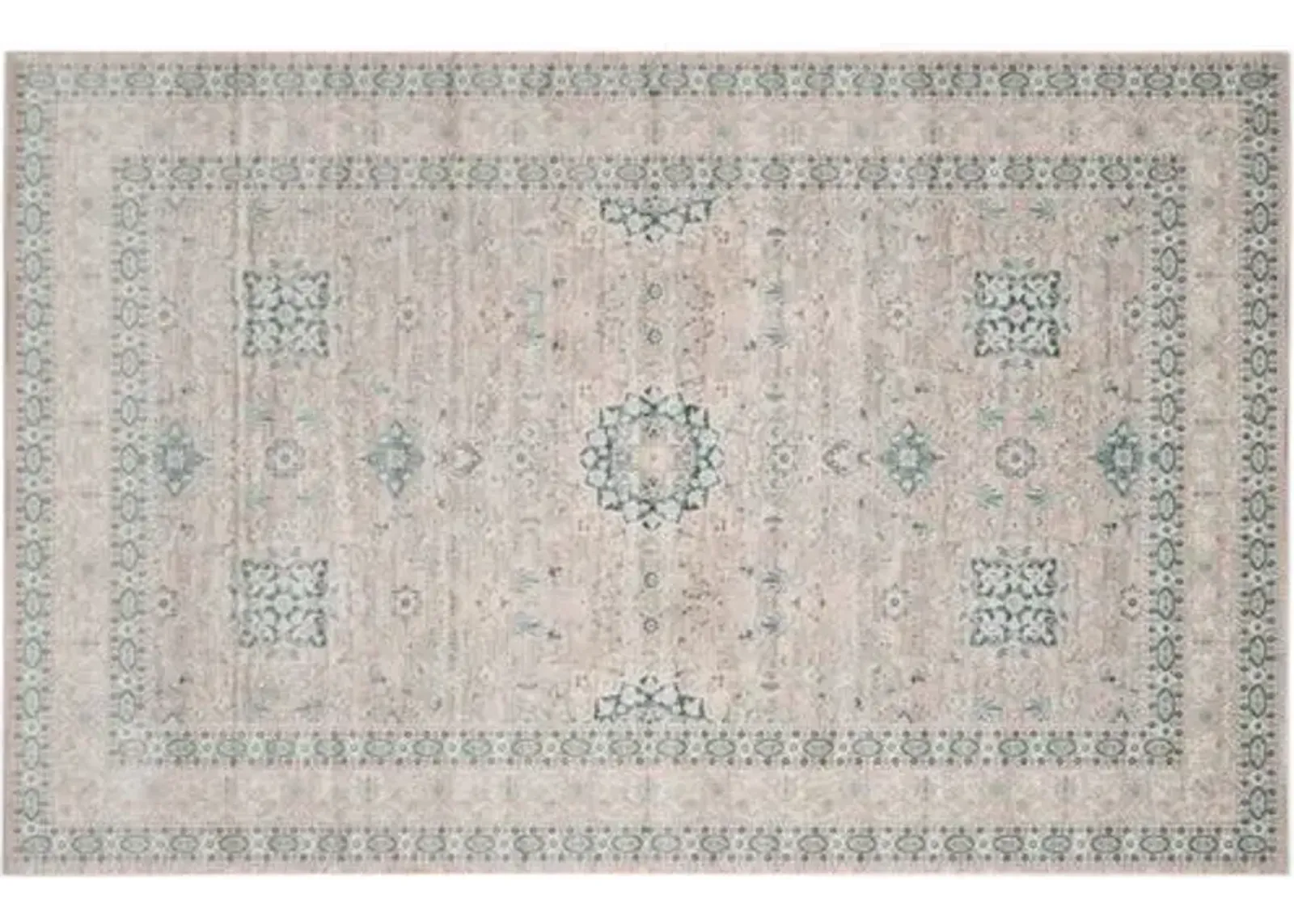 Bundo Rug - Gray/Blue - Gray