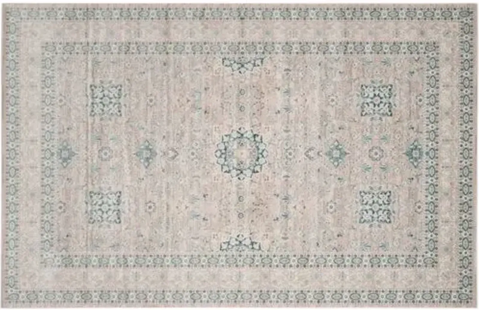 Bundo Rug - Gray/Blue - Gray