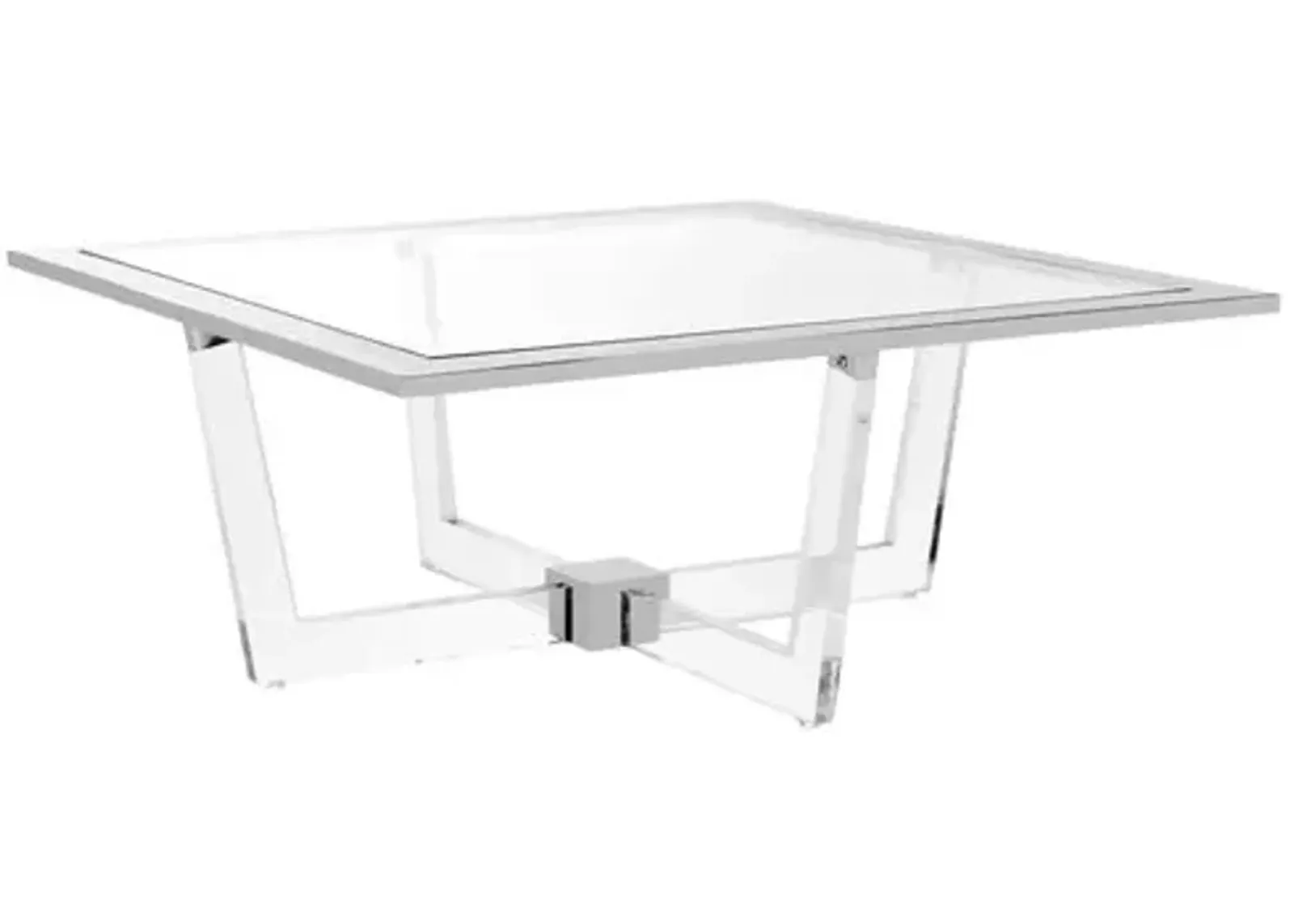 Hermina Coffee Table - Polished Silver