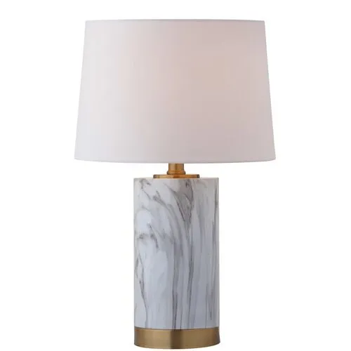 Bereto Table Lamp - White/Brass