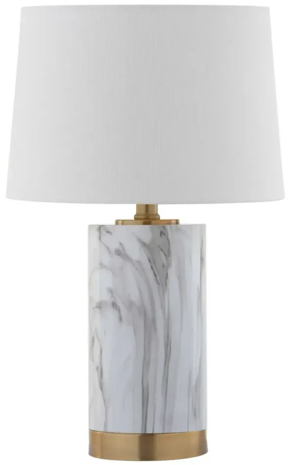 Bereto Table Lamp - White/Brass