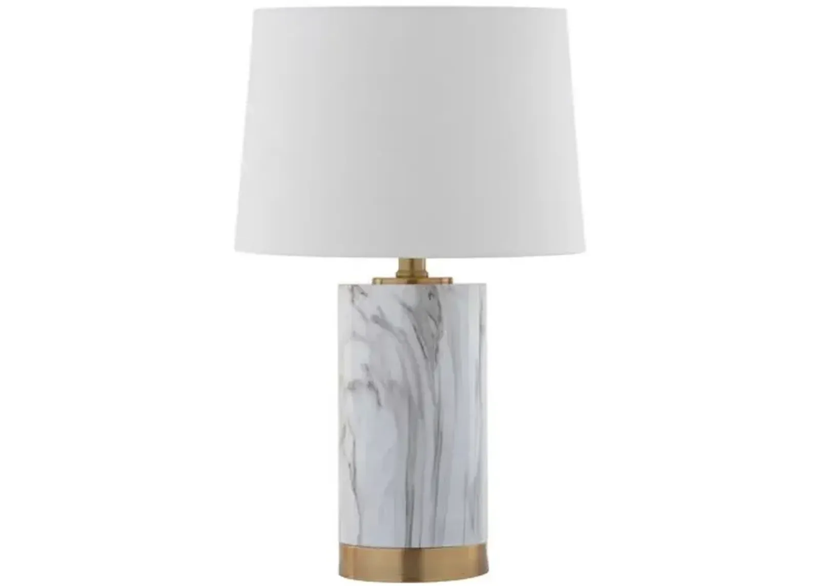 Bereto Table Lamp - White/Brass