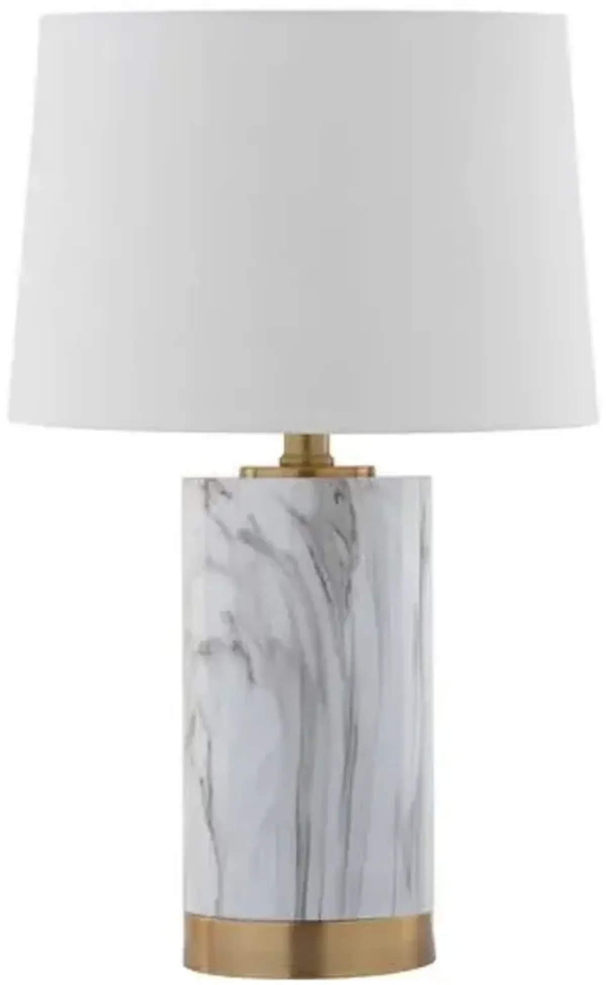 Bereto Table Lamp - White/Brass